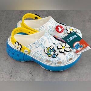 Smurfs x Crocs Platform Clog  210822-90H Women’s Size 8 New Crocs